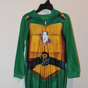 Teenage Mutant Ninja Turtle Mayhem One Piece Hoded Pajamas (Size 10) (NWT)